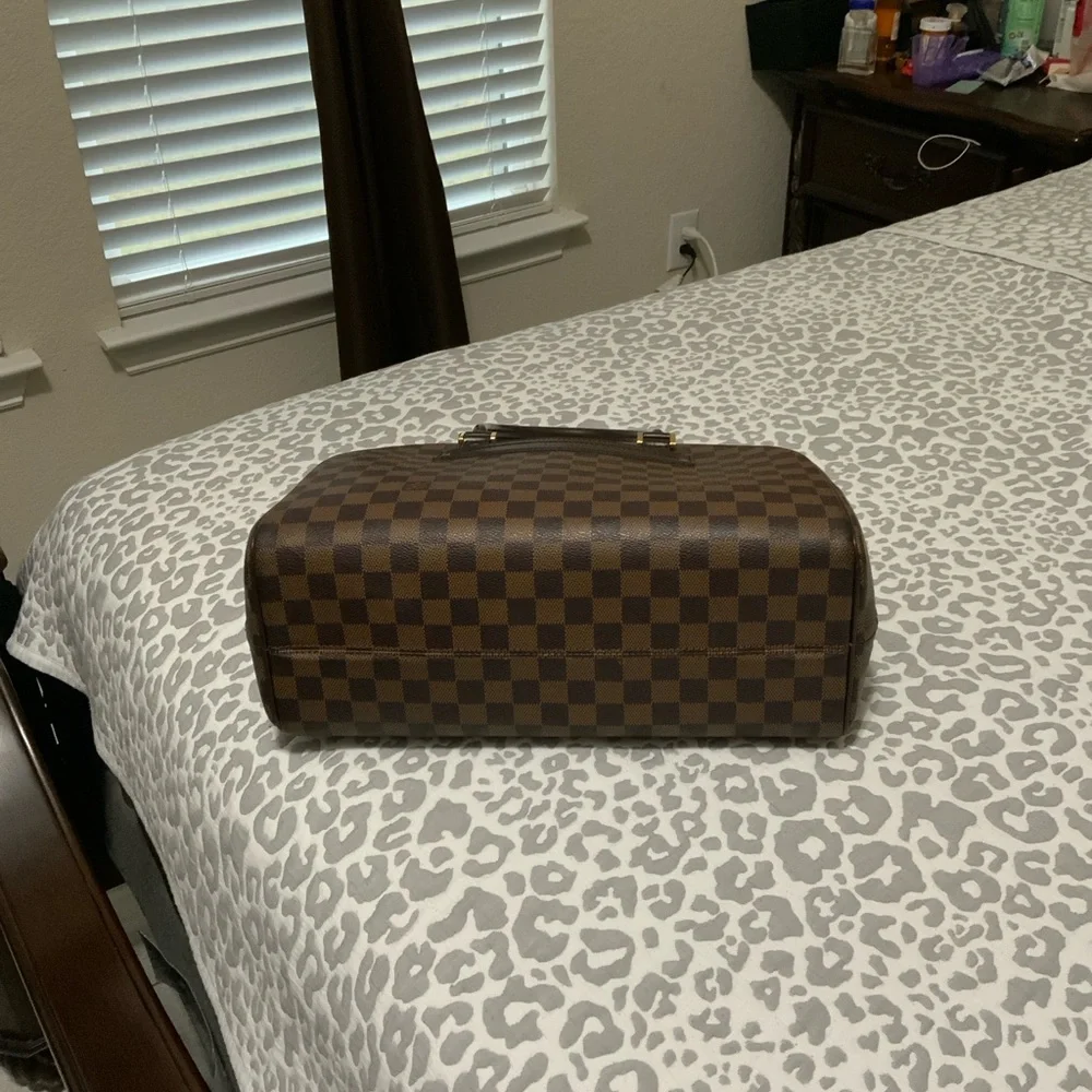 Luxury Brown Checkered Men's Bag